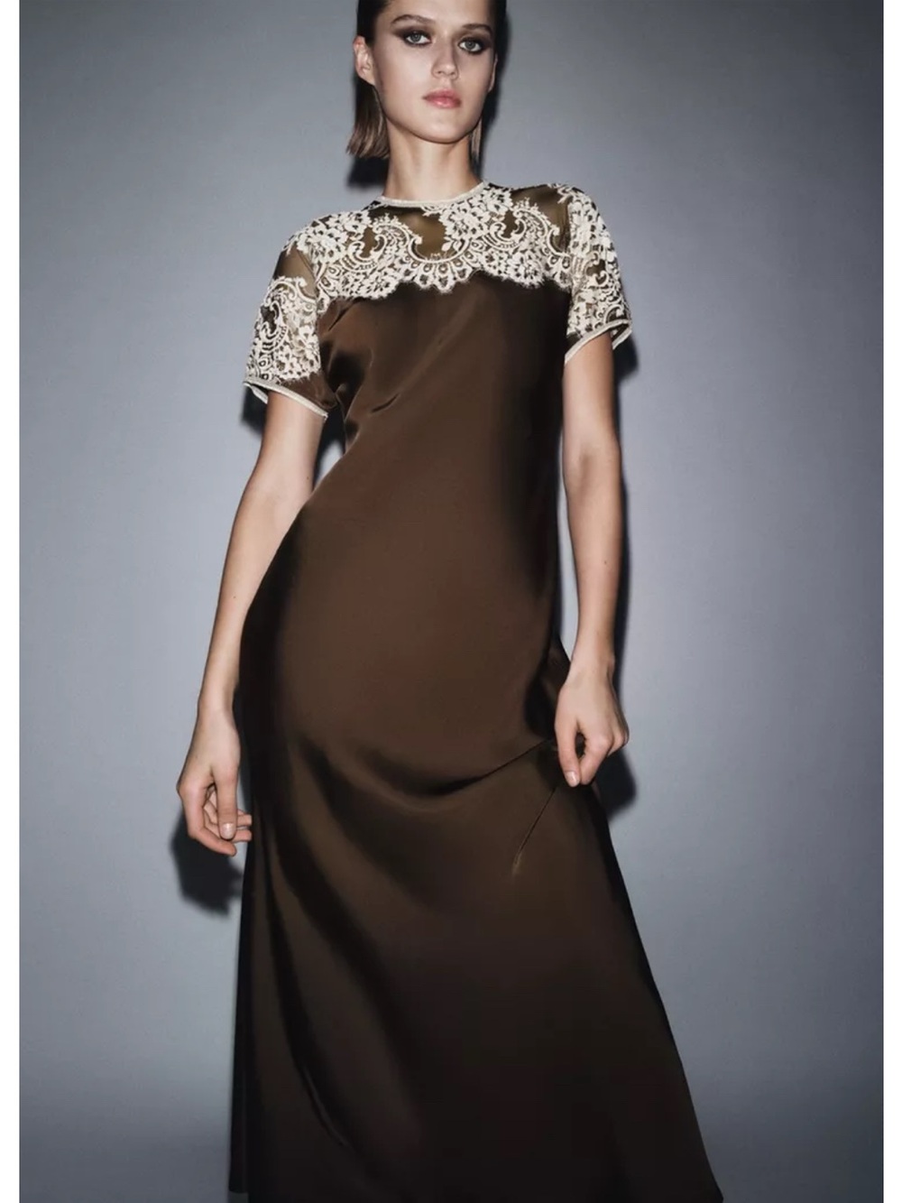 Zara ZW COLLECTION LIMITED EDITION SATIN LACE